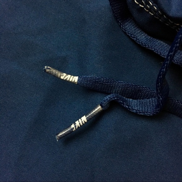 NIKE Swim Trunks Shorts Men Navy Blue White Spellout Classic Beach Pool Size XXL - Picture 8 of 12